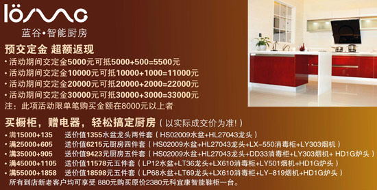蓝谷橱柜2011年7月活动内容